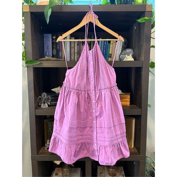NWT Free People Desert Days Mini Dress In Dramatic Orchid Size XS MSRP $128 - Picture 4 of 9